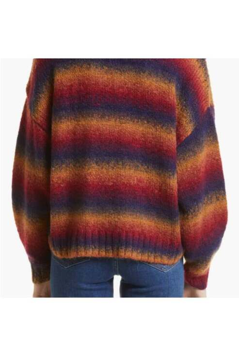 Pistola “Carlen” Oversized Wool-Blend Sweater Striped Size M Cottagecore - Picture 4 of 10